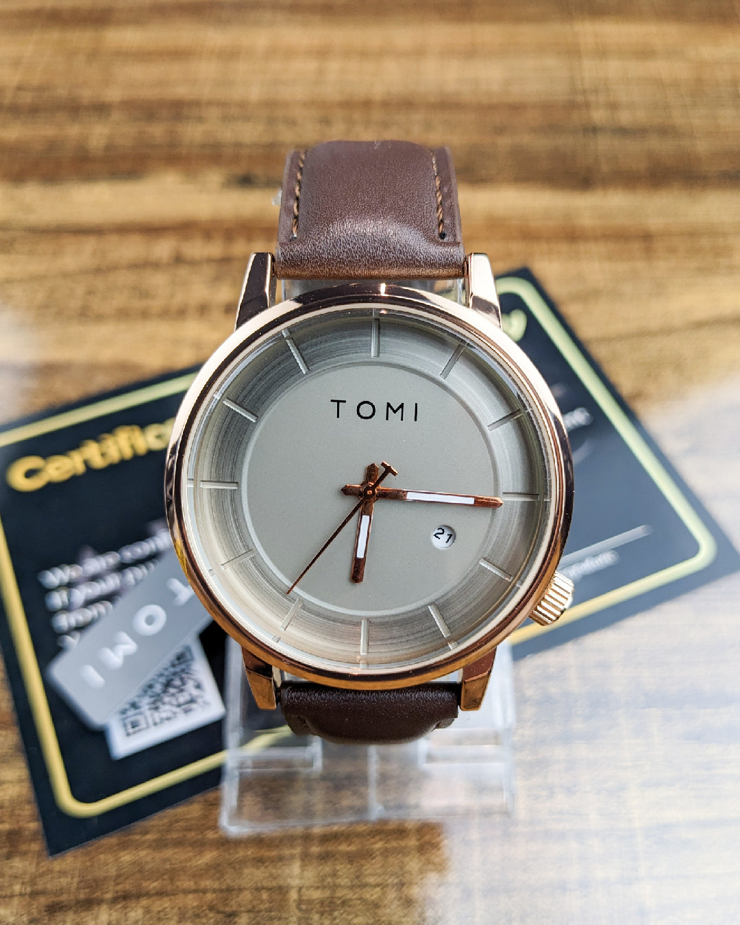 Tomi Moon Stone Dark Brown